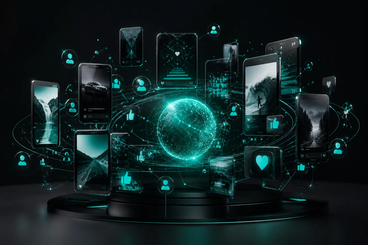 Social Media digital marketing visual
